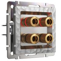 Акустическая розетка серебряный Werkel Встраиваемые механизмы Hammer серебряные W1285006