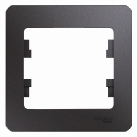 Рамка 1-постовая Systeme Electric Glossa, графит GSL001301