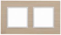 2 постовая рамка беленый дуб ЭРА Элеганс 14-5302-01