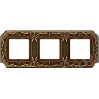 Рамка 3-пост Светлая бронза Fede Palace FD01363PBCL
