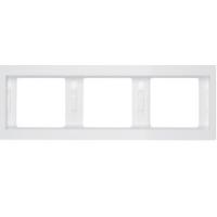 Рамка белая тройная горизонтальная 13737009 Berker K