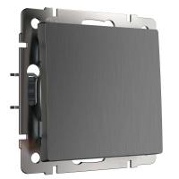 Выключатель одноклавишный графит рифленый Werkel Встраиваемые механизмы графит рифленый W1110004