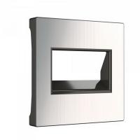 Компьютерная розетка rj45 двойная UTP cat 5e глянцевый никель Werkel W1181101 + W1191102