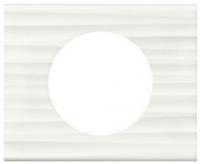 Рамка 1-пост Corian Белый рельеф Legrand Celiane 69011