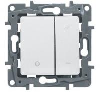 Диммер кнопочный нажимной белый Etika 672218