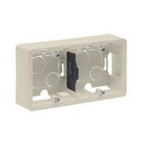 Коробка для наружного монтажа 2-пост бежевая Inspiria 673991