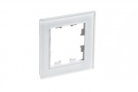 Рамка 1-постовая Systeme Electric AtlasDesign Nature, стекло БЕЛЫЙ ATN320101