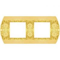 Рамка 2-пост Светлое золото Fede san remo FD01422OB