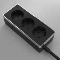 Удлинитель Gallant 3-х местный 3 м черный/хром Werkel Удлинители Gallant черные W6523635