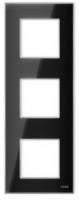 Стеклянная рамка вертикальнаяна 3 поста CGSS цв. черный GL-VP103-BC