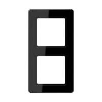 Рамка двухместная черная AF582BFSW Jung A Flow