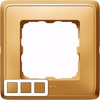 Рамка 3 местная матовое золото 773663 Legrand Cariva цвет матовое золото