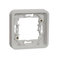 Рамка 1-постовая без винтов IP55 Mureva Styl Schneider Electric белый MUR39107