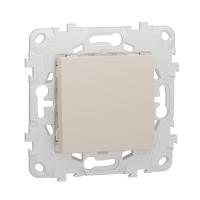Переключатель 1-клавишный схема 6 10 AX 250 В Unica NEW Schneider Electric бежевый NU520344