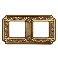 Рамка 2-пост Светлое золото Fede Siena FD01352OB