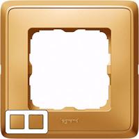 Рамка 2 местная матовое золото 773662 Legrand Cariva цвет матовое золото
