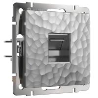 Розетка Ethernet RJ-45 серебряный Werkel Встраиваемые механизмы Hammer серебряные W1281006