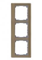 Рамка 3-пост вертикал. золотая бронза Jung SL500 SL583GB
