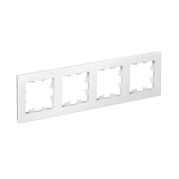 Рамка 4-постовая универсальная Systeme Electric AtlasDesign, БЕЛЫЙ ATN000104