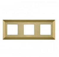 Рамка 3-пост Светлое золото Fede Barcelona  FD01253OB