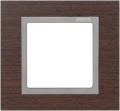 Simon 82 Рамки Венге (чёрное дерево)-Алюминий