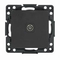 ТВ розетка 75Ом 5-862МГц черная EKF EZA00-027-10