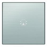 Карточный выключатель + подс. нержавеющая сталь ABB Sky Niessen 2CLA811400A1001|2CLA851400A1401