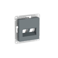 Накладка двойная Systeme Electric AtlasDesign для информационных функций типа Keystone, ГРИФЕЛЬ ATN000790