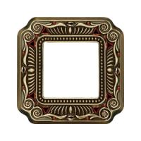 Рамка 1-пост Светлая бронза Fede Palace FD01361PBCL