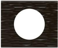 Рамка 1-пост Corian Черный рельеф Legrand Celiane 69021