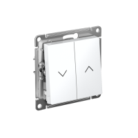 Выключатель для жалюзи 2-клавишный Systeme Electric AtlasDesign, сх.4, 10А, механизм, ЛОТОС ATN001319