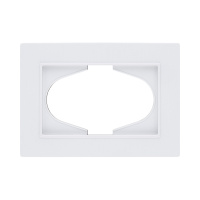 Рамка для двойной розетки, белый Kollinger Eleganz Plex EP120WH