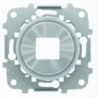 USB зарядка хром металл ABB Sky Moon 2CLA868500A1401|2CLA818500A1001