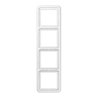 Рамка четырехместная цвет белый Jung CD500 CD584WW