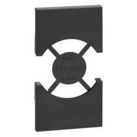 KG03 Bticino Living Now накладка розетки 2 модульной плоской черная