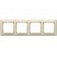 Рамка четырехместная 774354 Legrand Valena цвет бежевый