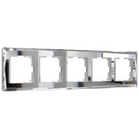 Рамка из стекла на 5 постов Diamant зеркальный Werkel Diamant зеркальный W0051220