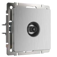 ТВ-розетка оконечная cеребряный рифленый Werkel Встраиваемые механизмы серебряный рифленый W1183009