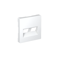 Накладка двойная Systeme Electric AtlasDesign для информационных функций типа Keystone, ЛОТОС ATN001390