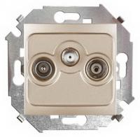 Розетка TV спутниковая одиночная Simon 15 1591466-034