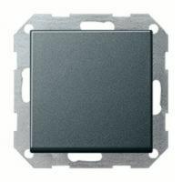 Выключатель одноклавишный, универс. (вкл/выкл с 2-х мест) GIRA пластик антрацит 010600 | 029628