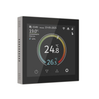 Умный сенсорный терморегулятор Werkel Wi-Fi с LCD дисплеем дымчатый W1851104