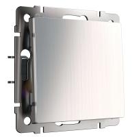 Выключатель одноклавишный глянцевый никель Werkel Встраиваемые механизмы глянцевый никель W1110002