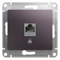 Розетка компьютерная RJ45 Systeme Electric (Schneider Electric) Glossa, сиреневый туман GSL001481K