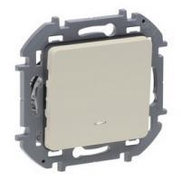 Выключатель 1-клав с подсветкой бежевый Inspiria 673611