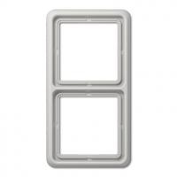 Рамка двухместная цвет светло-серый Jung CD500 CD582LG