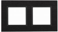 2 постовая рамка черное дерево ЭРА Элеганс 14-5302-05