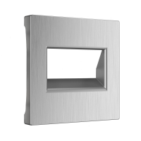 Накладка для двойной розетки Еthernet RJ-45 серебряный рифленый Werkel Встраиваемые механизмы серебряный рифленый W1191109