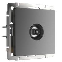 ТВ-розетка оконечная графит матовый Werkel Встраиваемые механизмы графит матовый W1183064