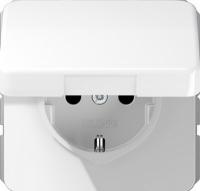 Розетка с крышкой Jung CD500 CD1520BFKLWW